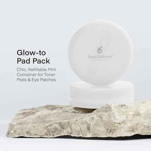 Small Travel Containers for Skincare: 2 Jars Korean Mini Containers with Lids for Toner Pads & Under Eye Patches DIY - Travel-Friendly, Reusable, Leak Proof Skincare Storage, Made in Korea