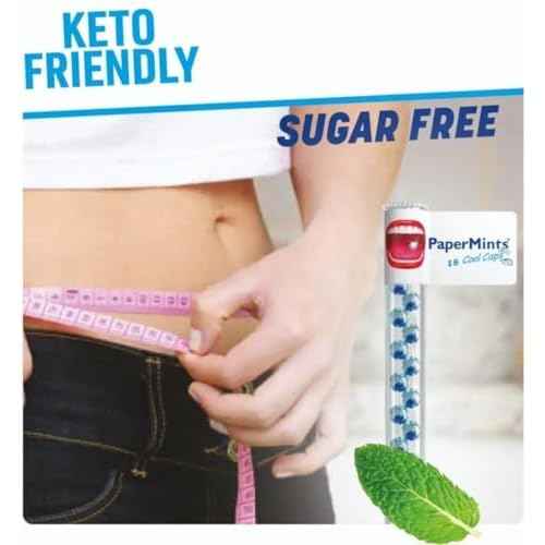 PaperMints CoolCaps - Instant Fresh Breath Mints Sugar-Free, 10 x Tubes of 18 capsules Extreme Bad Breath Treatment for Adults, Breath Freshener Pearls for Halitosis Treatment Keto-Friendly Peppermint