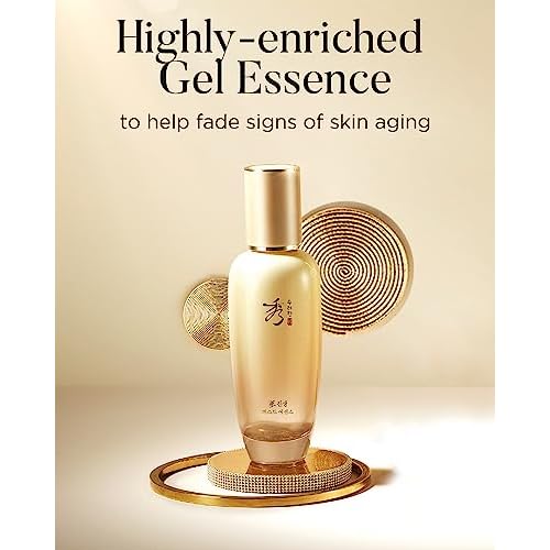 Sooryehan Ginseng First Essence (120 ml/2.04 fl oz) Total Age-Defying Solution, Wrinkle Improvement, Nourishing Toner for Radiant and Youthful Skin - Ginsenoside | Korean Skincare