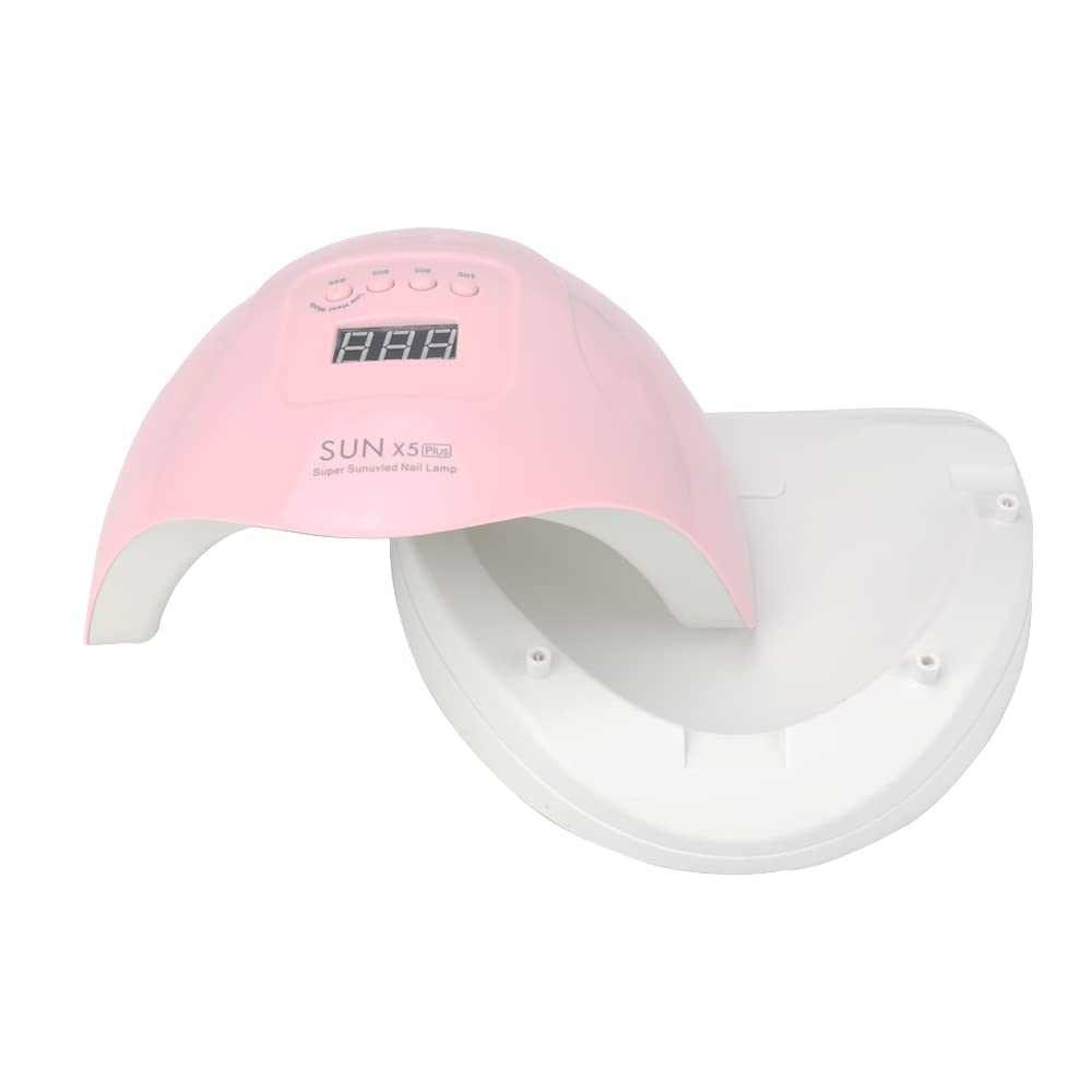 ZDAYOZ Curing Nail Lamp 80w/110w Quick-Drying Manicure Phototherapy Machine UV Gel Nail Lamp (Pink)