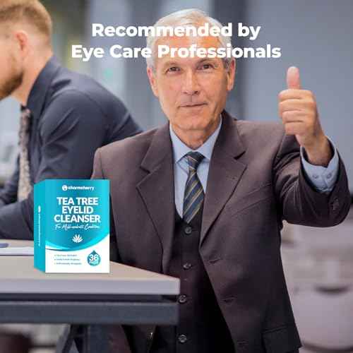 Eyelid Wipes (36 Count), Individually Wrapped Tea Tree Oil Eyelid Cleanser, Eye Lid Cleaning Wipes for Stye Eye Treatment, Eye Wipes for Dry Eyes, Blepharitis, Mild to Moderate Conditions