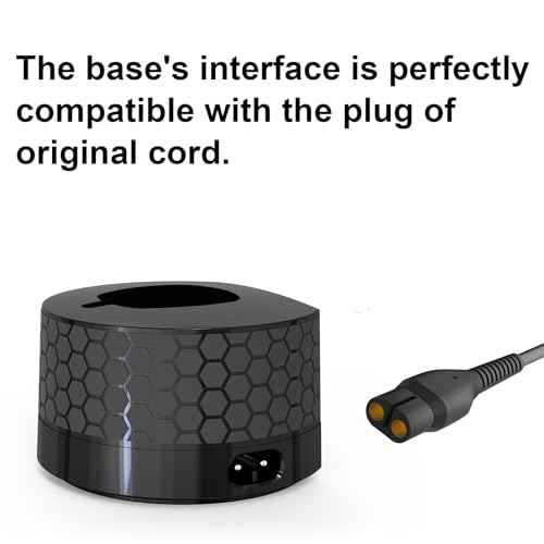A00390 Charger Charging Cable for Philips One Blade QP2520, 4.3V A00390 Adapter with Charging Base Station Attachment for QP2520