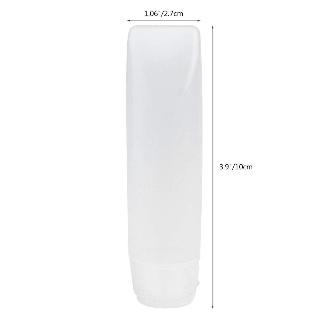 Nydotd 18 Pack Travel Size Plastic Squeeze Bottles for Liquids, 30ml/1Oz TSA Approved Makeup Toiletry Cosmetic Containers, Leak-Proof with Flip Caps, Refillable