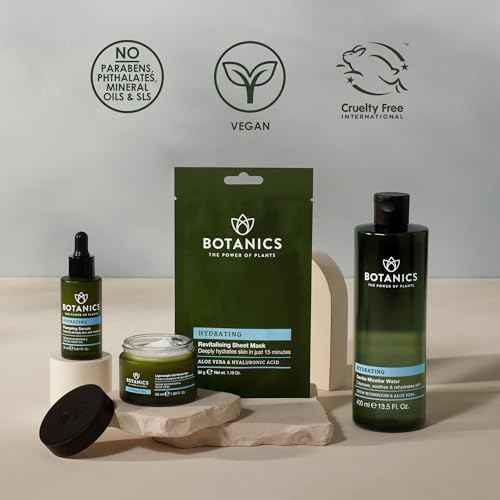 Botanics Lightweight & Hydrating Face Moisturizer for Women & Men - Gel Facial Moisturizer for Dry Skin - Enriched with Snow Mushroom & Aloe Vera - Vegan & Cruelty-Free 48-Hour Hydration (1.69 Fl Oz)