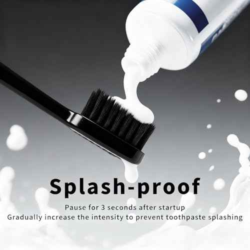 Rooman Oscillation&Vibration Sonic Electric Toothbrush for Adults, with 8 Brush Heads for Travel & Teeth Care, 20000 VPM, 3 Cleaning Modes, 2-Minute Timer, IPX7 Waterproof (Black)