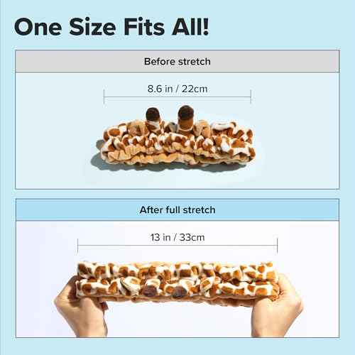 I DEW CARE Face Wash Headband - Giraffe Headband | Adorable Design, Perfect for Cleansing, Bath, Makeup and Spa, 100% Microfiber, Reusable, 1 Count