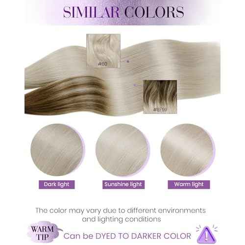 LaaVoo K Tip Hair Extensions Real Human Hair Blonde U Tip Hair Extensions Human Hair Platinum Blonde Blonde Ktip Human Hair Extensions 50g 50S 18 Inch