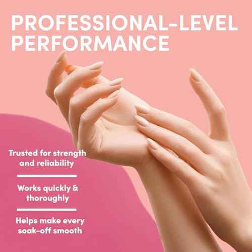 Ella+Mila 100% Acetone Nail Polish Remover - Pure Acetone Fingernail Polish Remover for Removal of Glue, Gel, Acrylic - 8oz