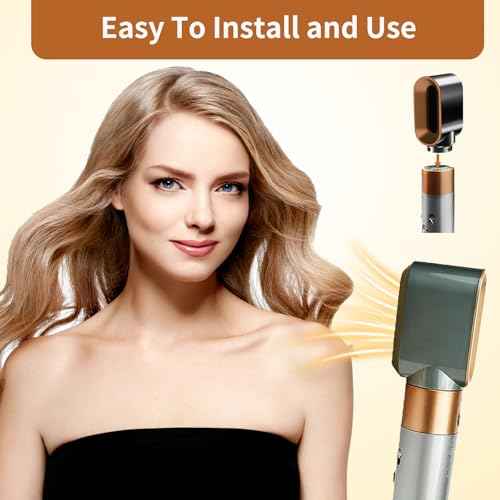 Pre-Styling Dryer Attachment for Dyson Airwrap, Nozzle Replacement Curling Barrels Hair Styler Accessories, Part No. 969759-01, Nickel/Copper