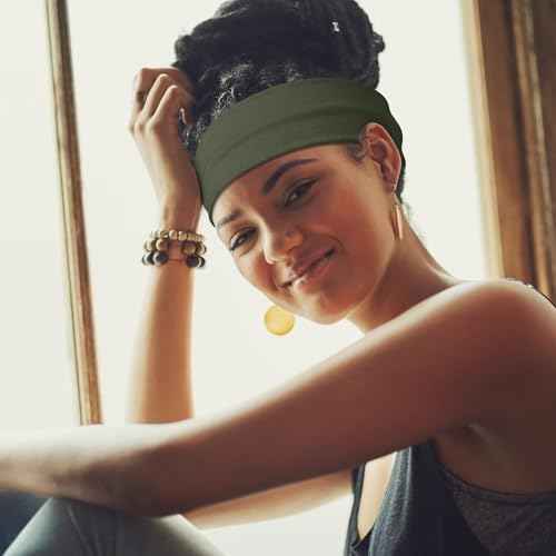 Headbands for Women, 7PCS Wide Cloth Hair Bands for Workout, Yoga, Skincare & Daily Wear, Soft & Stretchy