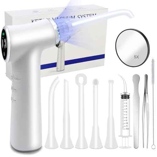 Tonsil Stone Vacuum Remover Kits Set for Fresh Breath & Comfortable Use (Sliver)
