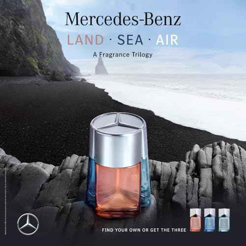 Mercedes Benz Air Eau de Parfum - Long Lasting Cologne for Men - Tonka Bean, Lavender, Patchouli Cologne - Travel Size Perfume for Men - 3.4 oz EDP