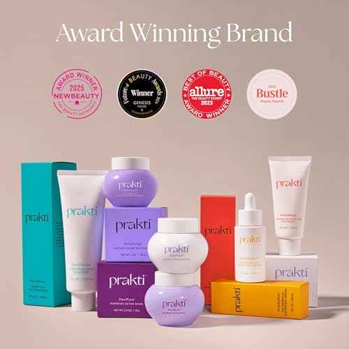 Prakti MahaMask Pampering Moisture Treatment, Deeply Hydrates, Firms, & Smooths Fine Lines with Antioxidants & Hyaluronic Acid, 2 fl.oz