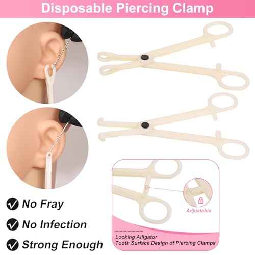 164PCS Body Septum Piercing Kit with 14G/16G/18G/20G Piercing Needles Piercing Jewelry and Tools for Ear Nose Belly Button Nipple Lip Cartilage Eyebrow Tongue Navel Piercing Kit for All Piercings