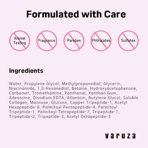 Firm & Glow Sheet Mask with Vegan Collagen Semi-Gel Sheet Biodegradable 100% Cellulose for Anti-Aging Hydration Elasticity Peptide Complex-9 Niacinamide 5 Count