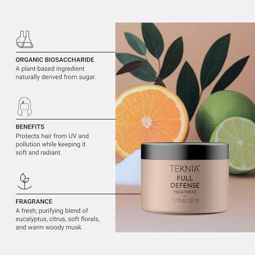 LAKM? Teknia Full Defense Hair Treatment, Protective Hair Mask for Pollution & UV Rays, 8.5 Fl Oz