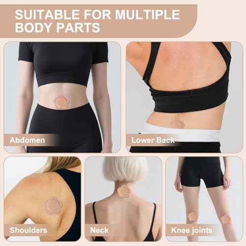 Castor Oil Patches for Belly Button, 100PCS Castor Oil Pack Wraps Organic Cotton Self-Adhesive Castors Oils Pack Anti Leakage Disposable Pads Portable & Breathable No Wash (Oil Not Included)