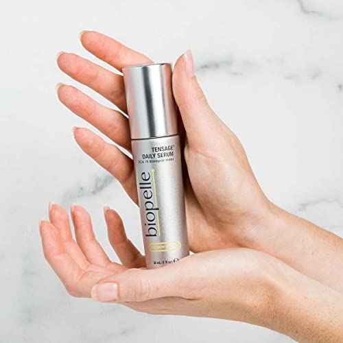 Biopelle Tensage Growth Factor Daily Facial Serum with SCA 15 Biorepair Index, Snail Mucin Serum for Face with Niacinamide, Hyaluronic Acid, and Antioxidants, 1 Oz