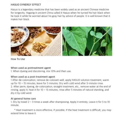 Hasuo Herbal Solution Treatment 750ml/ 25.36 fl.oz Balancing Oil & Moisture