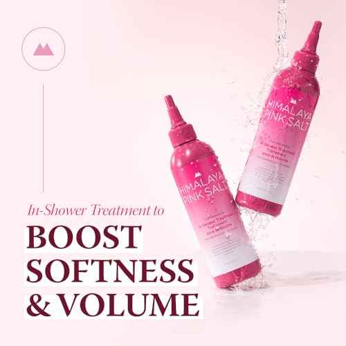 HIMALAYA PINKSALT Scalp Rejuvenating In-Shower Treatment - Rinse Out Healthy Moisturizing Hair Treatment, Scalp Treatment with Collagen, Hyaluronic Acid and Rosemary, Silicone/Sulfate Free - 8.4floz