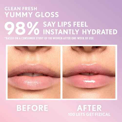 COVERGIRL Clean Fresh Yummy Lip Gloss, Sheer, Natural Scents, Vegan Formula - Let?¢æ¢âs Get Fizzical