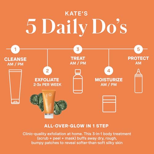 Kate Somerville ExfoliKate Resurfacing Body Scrub ? Triple Action Exfoliating Body Polish, Removes Dead Skin, Improves Tone & Texture, 5 Fl Oz