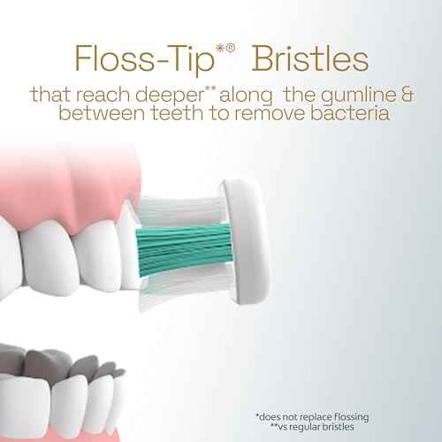 Colgate Total Battery Replacement Toothbrush Heads Pack, Fits Any Total Battery Powered Toothbrush, White, 2 Pack