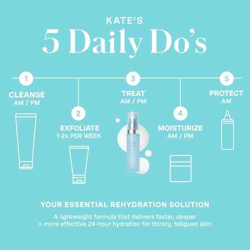 Kate Somerville HydraKate Recharging Hydration Serum ? Skin-Quenching Dual-Weight Serum with Hyaluronic Acid for Hydrating, 1 Fl Oz