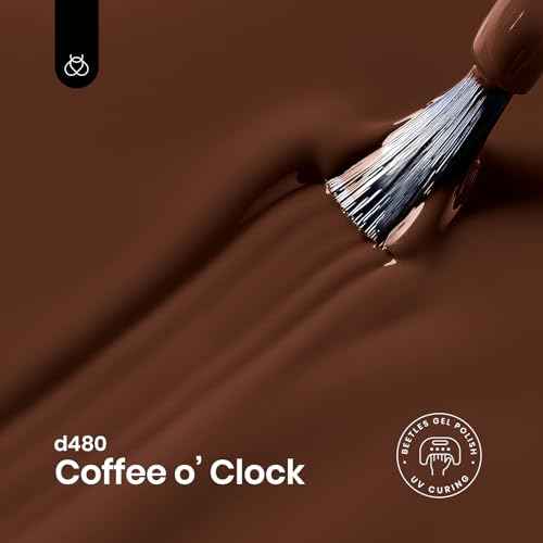 Beetles Brown Gel Nail Polish 15ml 0.51oz Chocolate Coffee Gel Polish Soak Off Uv LED Nail Lamp Fall Gel Polish Nail Art Manicure Salon DIY Home Gift for Women