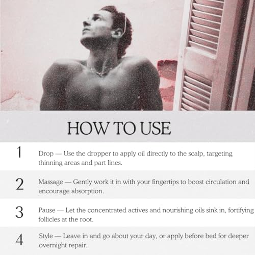 RU58841 + MINOXIDIL (60ml) Hair Growth Support Serum ? Promotes Thicker, Fuller Hair with Natural Hydrating Oils