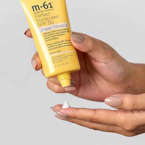 m-61 Perfect Mineral Sunscreen SPF 50 | Reef-Safe, Mineral Sunscreen SPF 50 With Vitamin E, Green Tea