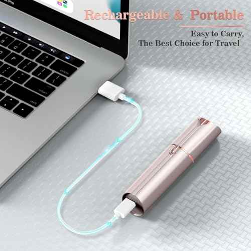 Facial Hair Removal for Women, Portable Lady Shaver, Rechargeable Painless Hair Remover for Face, Upper Lips, Chin, Peach Fuzz-Model A