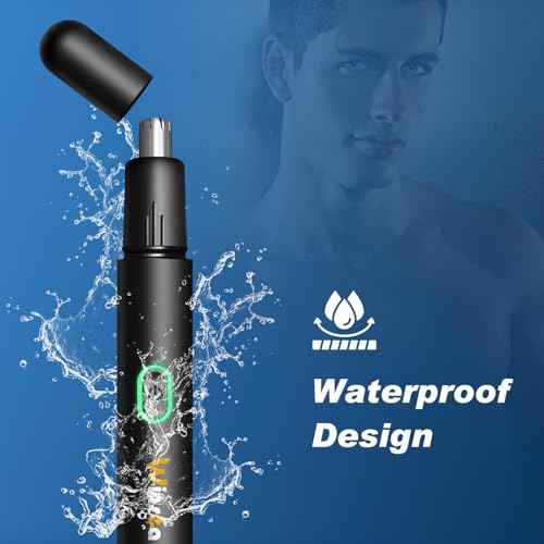 Precision Nose Hair Trimmer ? 360¡Æ Safe & Efficient Electric Trimming, USB Rechargeable, Waterproof, for Nose, Ear, Eyebrows, and Beard Grooming