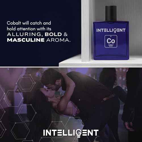 Intelligent Cobalt Eau de Parfum | Cologne for Men | Enticing, Intoxicating, Fierce | 3.4 Fl Oz (100 mL)