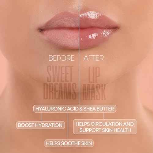W7 Sweet Dreams Overnight Cherry Swirl Lip Mask - Cherry Extract & Hyaluronic Acid - For Hydrated, Full Looking & Irresistible Lips
