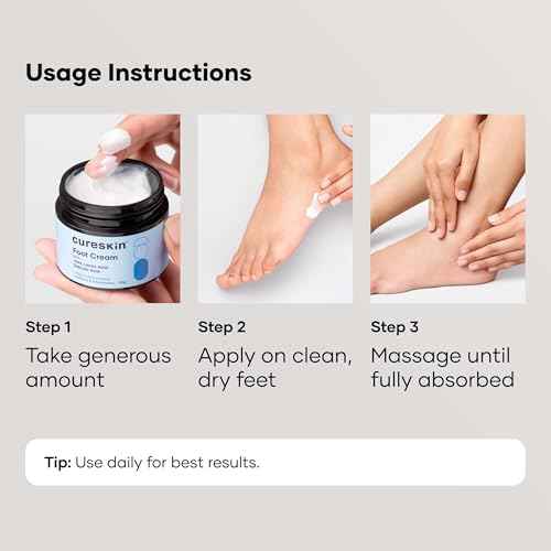 Cureskin Foot Care Cream for Cracked Heels | Repairs, Softens, and Exfoliates | Foot Cream for Women and Men, 50 g (Pack of 1)