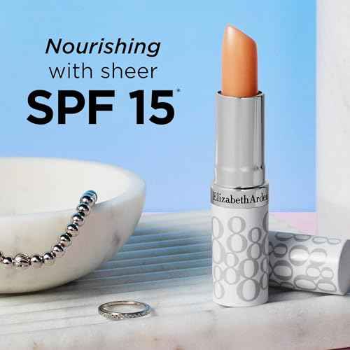 Elizabeth Arden Eight Hour Cream Lip Protectant Stick, SPF 15 Sunscreen Balm, Moisturizer for Dry, Cracked Lips with Shea Butter, Coconut Oil & Vitamin E, 0.13 oz