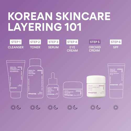 innisfree Orchid Youth-Enriched Cream, Korean Face Moisturizer for Firming, Hydration, and Youthful Skin