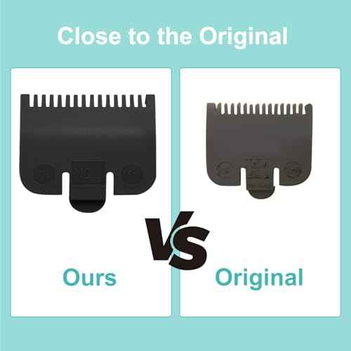 Fits for Most Wahl Clipper Guards Set 1/16" 1/8" 3/16", Professional Clipper Guides Comb Attachment(#1/2, #1, #1-1/2), Trimmer Guards set, 6 Pack