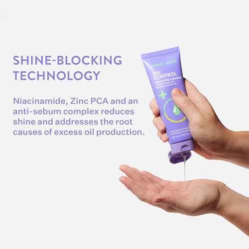 Peach Slices - Oil Control Balancing Cleanser (4.05 oz) - Deep Cleanse, Absorb Oil - Refreshed & Refined Skin - Niacinamide, Zinc, Pine Bark, Green Tea - Vegan, Cruelty Free, Korean Skin Care & Beauty