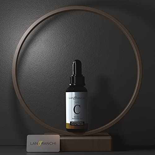 Vitamin C and Hyaluronic Acid Face Serum, Brightening and Anti-Aging, Plant-Based Formula, Unisex, 1 oz