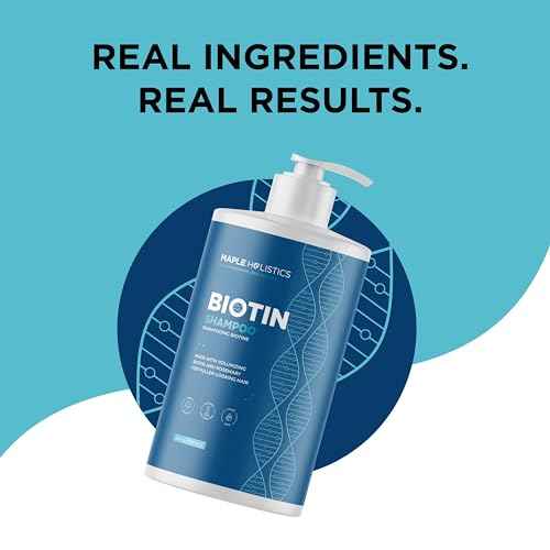 Rosemary and Biotin Shampoo for Thinning Hair - Vegan Volumizing Shampoo for Fine Hair with B Vitamins Argan Oil & Tea Tree Essential Oil - Paraben Silicone and Sulfate Free Vegan Formula (25 Fl Oz)