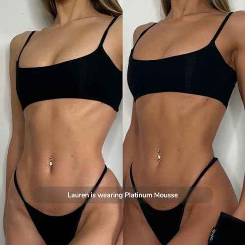 Loving Tan Platinum Self Tanning Mousse, Dark - Streak Free, Natural Looking, Professional Quality Self Tanner - 5+ Self Tan Applications per Bottle, Cruelty Free, Naturally Derived DHA - 3.3 Fl Oz