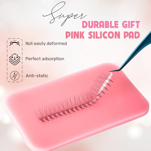 1500 Ultra Mix 7 | Extensions 6D-8D-10D| Extension with 0.05/0.07mm Thickness of Mink Lashes| C D Curl | 9-15mm Length for Fluffy Eyelash Cluster(10D-0.05-C,Mix 9-10-11-12-13-14-15mm)