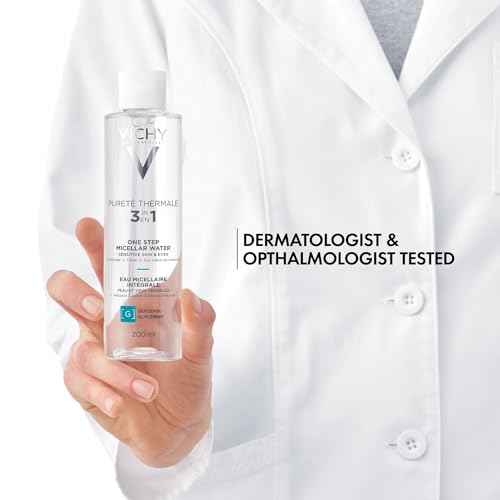 Vichy Puret? Thermale One Step Micellar Water Makeup Remover & Facial Toner, Micellar Cleansing Water & Vitamin B5, No Rinse Needed, Gentle Eye Makeup Remover & Hydrating Toner For Face