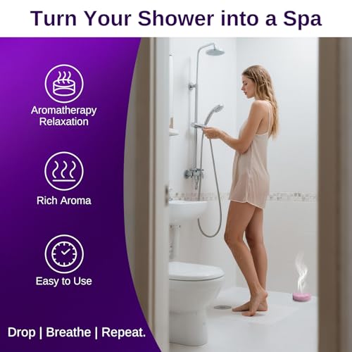 W&E Choice Shower Steamers Aromatherapy 8 Counts, Christmas Gifts for Women, Shower Bombs with Natural Essential Oils for Daily Relaxation & Stress Relief, Birthday Gifts for Wife, Mom