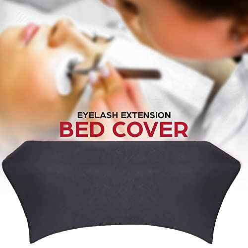 2 Pk of Velvet Stretchy Massage Bed Table Sheet Cover for Lash Bed or Massage Table with Pocket and Cut-Out for Leg RooM (Dark Gray Velvet)