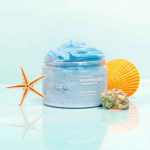 Nectar Life Whipped Soap and Shave Butter (10 Ounce, Ocean Breeze)