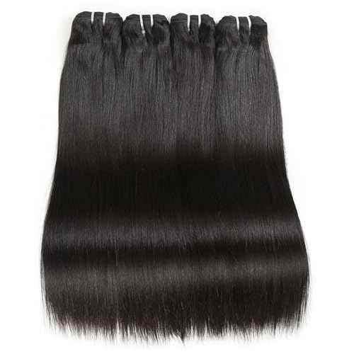 Liang Dian 18 Inch Long Straight Human Hair 4 Bundles Natural Color 12A Brazilian Virgin Hair 100% Unprocessed Straight Bundles Human Hair(18" 18" 18" 18")