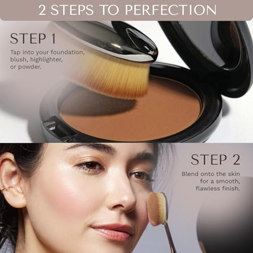 Artis Elite Oval 6 Brush | Oval Makeup Brush | Luxury Synthetic Foundation Brush | Ideal For Foundation, SPF, Skincare | Use With Liquids, Powders, and Creams | Creates Airbrush Finish